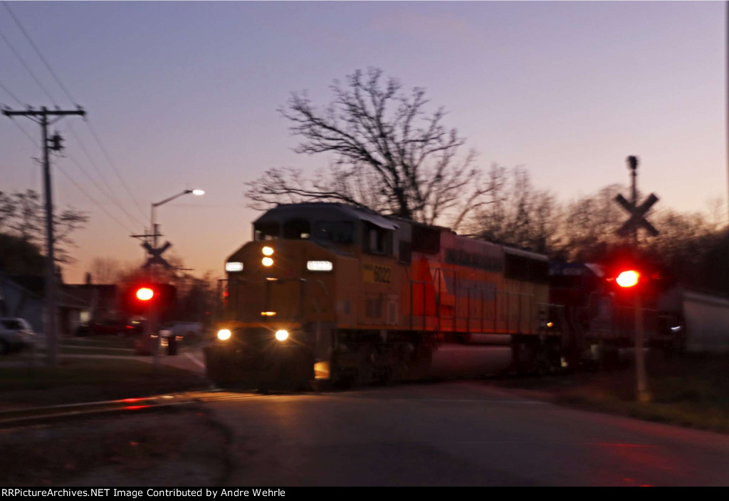 Roaring across Rotamer in the last glow of twilight